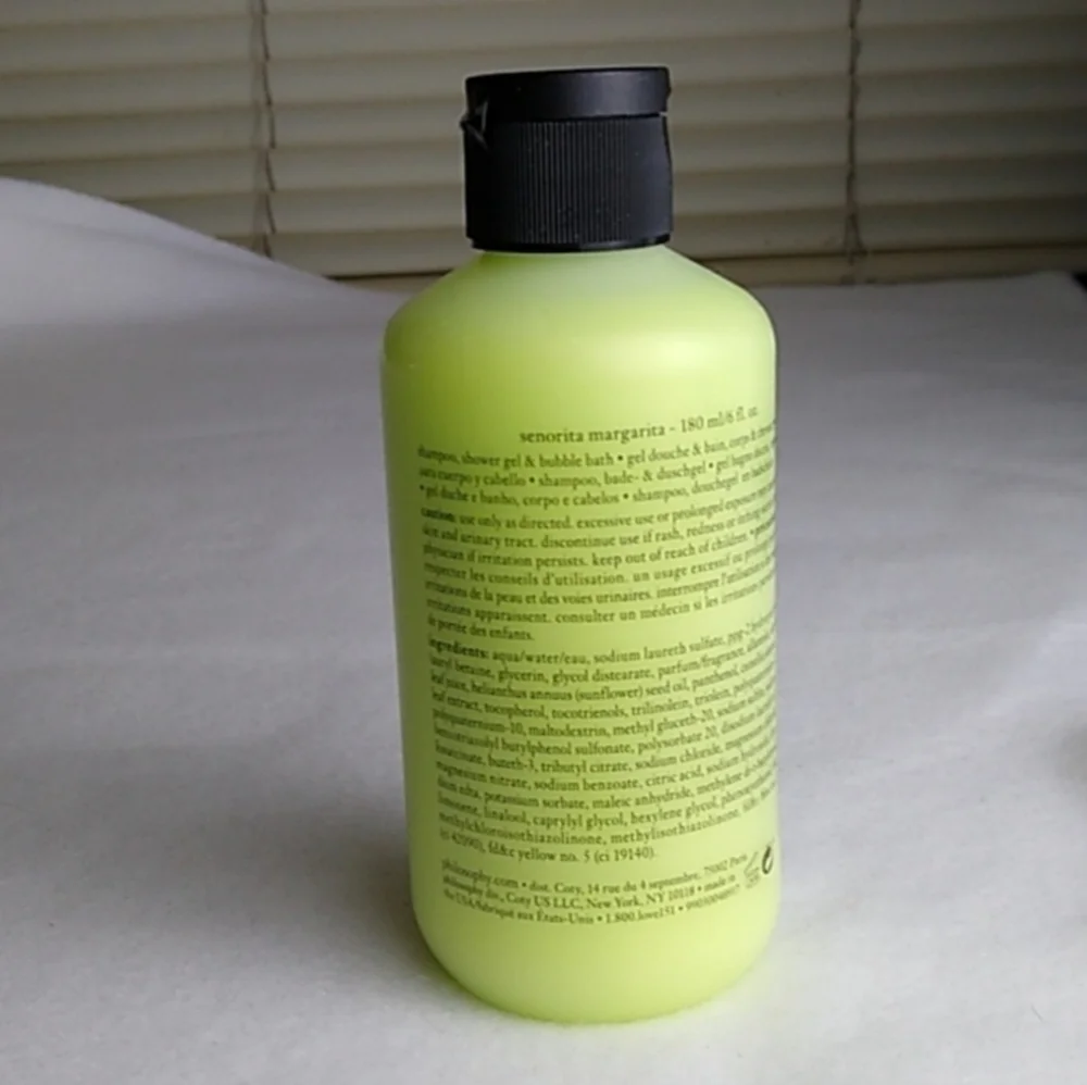 Philosophy Senorita Margarita Shampoo, Shower Gel, Bubble Bath 6 Oz. NWT